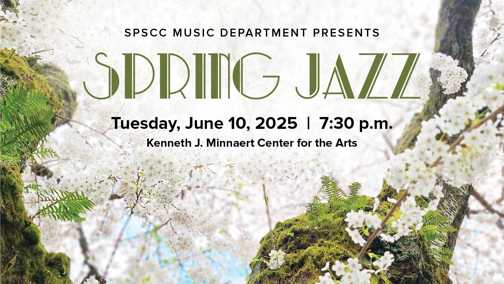 SPSCC Music Department presents Spring Jazz on Tuesday, June 10, 2025 at 7:30 p.m.
