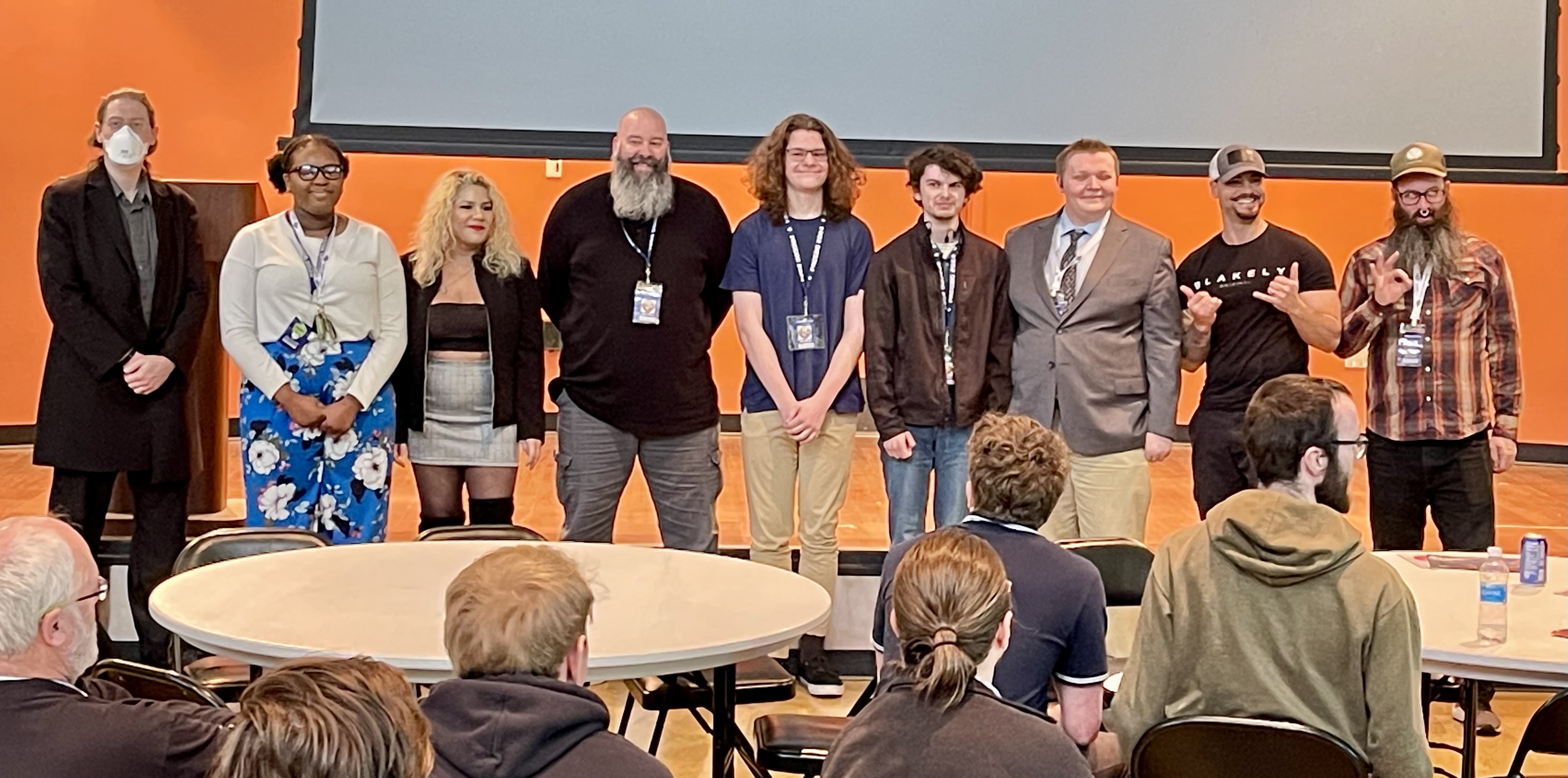 SPSCC's cybersecurity club, the Mad Hatters, being honored at the CCDC Pacific Rim Regional Competition awards ceremony
