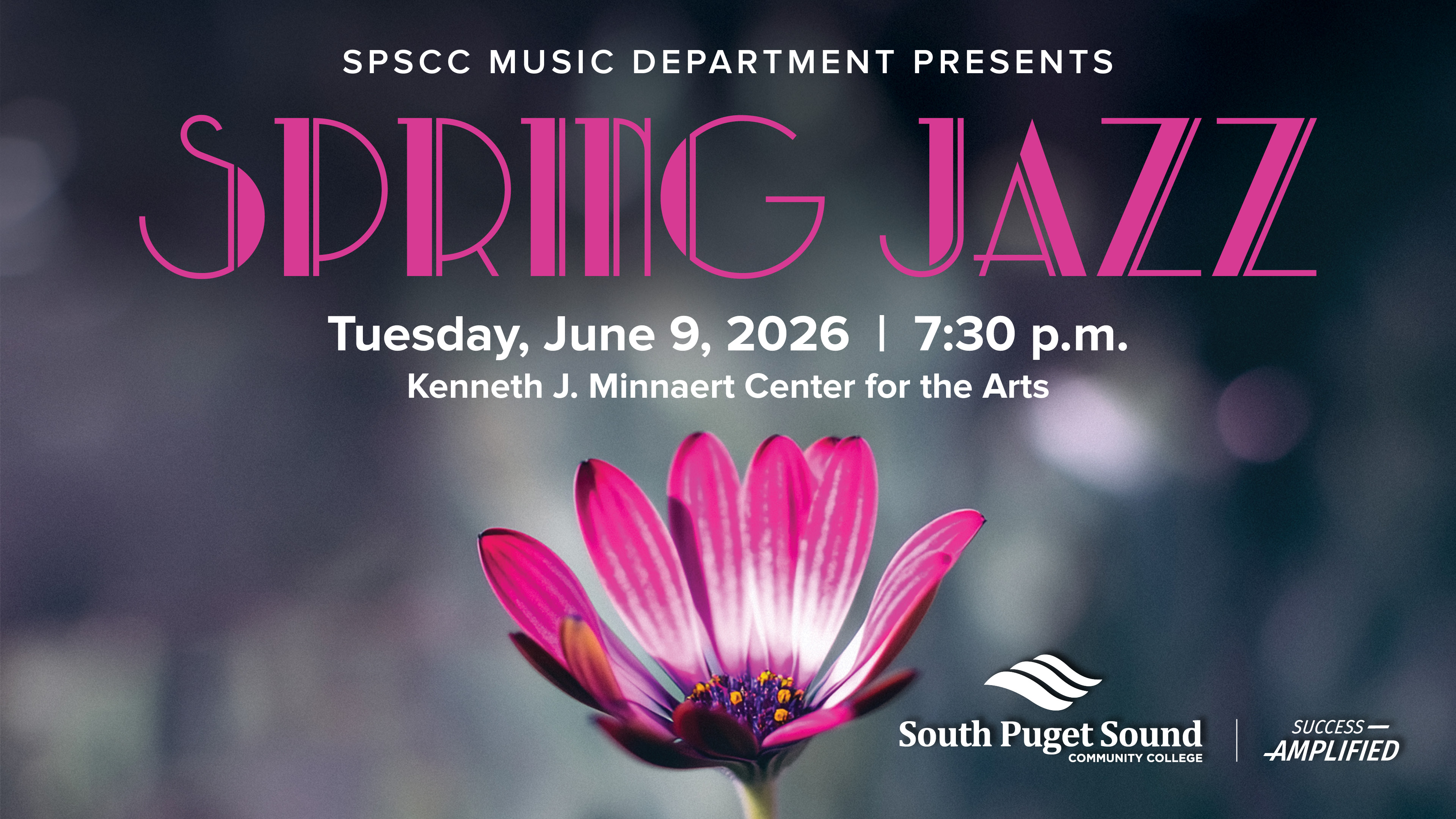 SPSCC Music Department presents Spring Jazz on Tuesday, June 9, 2026 at 7:30 p.m. at the Kenneth J. Minnaert Center for the Arts