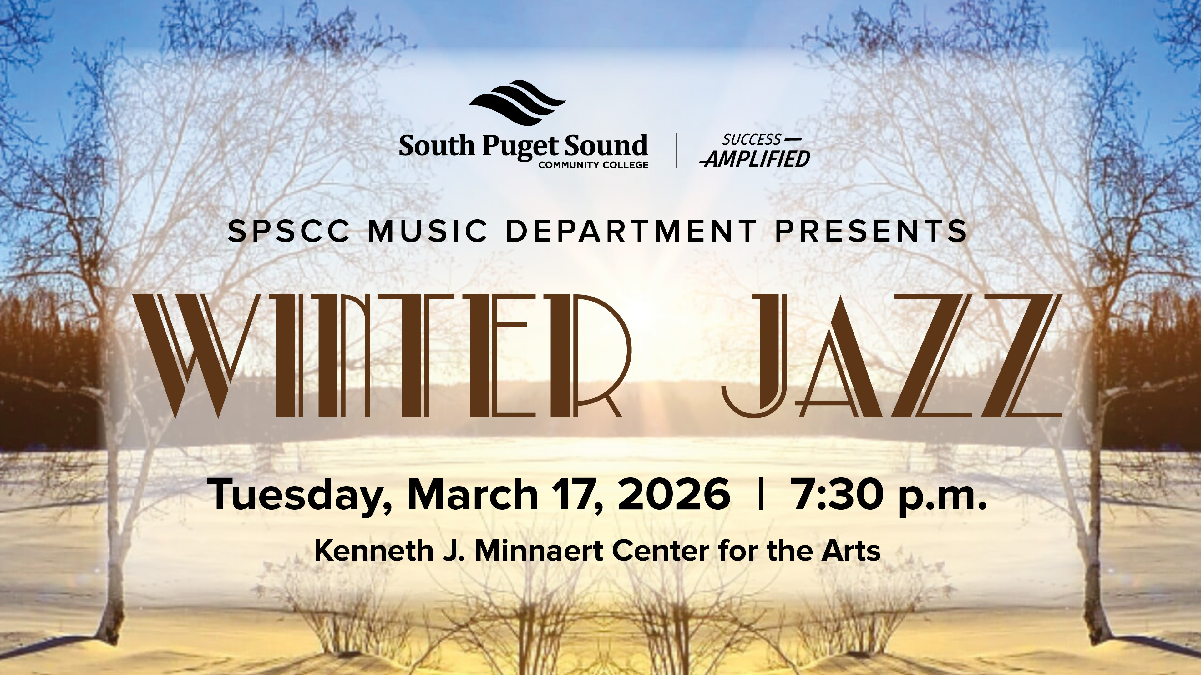 SPSCC Music Department presents Winter Jazz on Tuesday, March 17, 2026 at 7:30 p.m. at the Kenneth J. Minnaert Center for the Arts