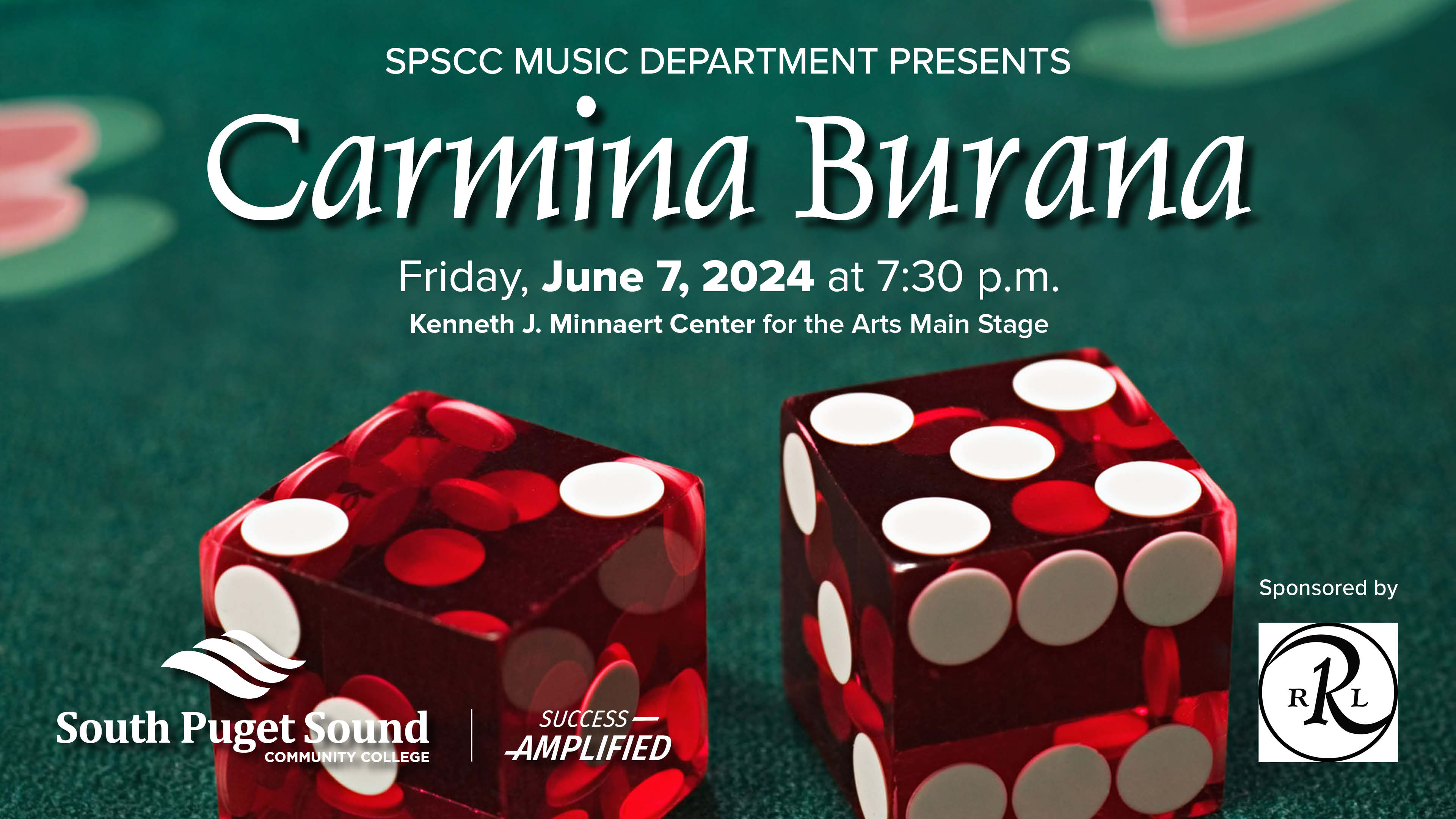 SPSCC Music Department Presents: Carmina Burana on Friday, June 7, 2024 at 7:30 p.m. at the Kenneth J. Minnaert Center for the Arts Main Stage