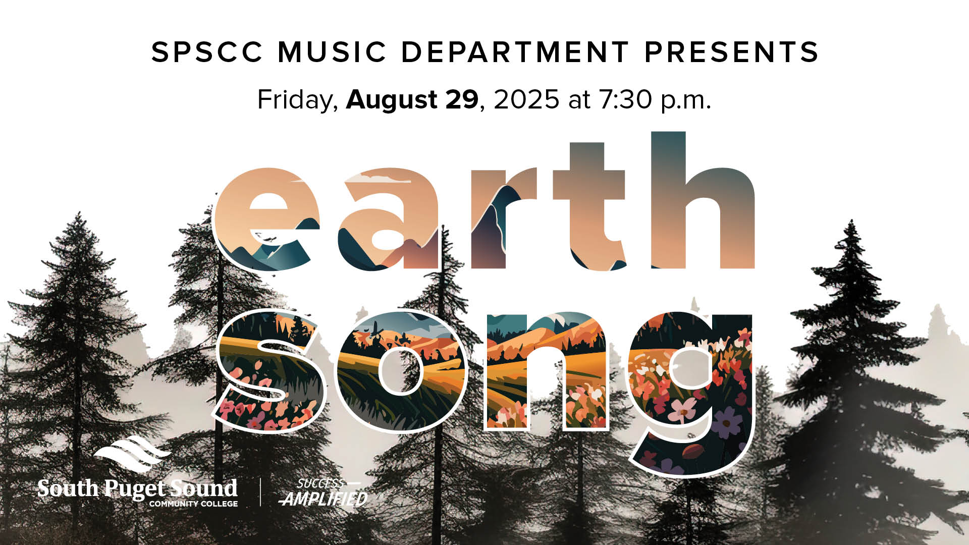 SPSCC Music Department presents Earth Song on Friday, August 29, 2025 at 7:30 p.m.
