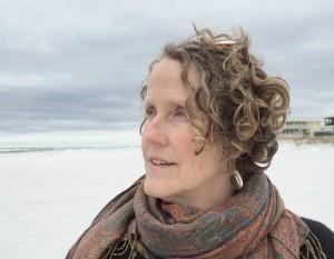 Hart James on the beach, close up