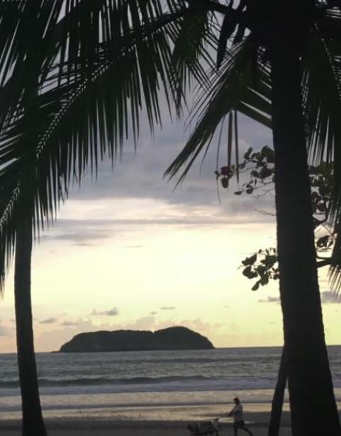 Sunset on a beach in Costa Rica