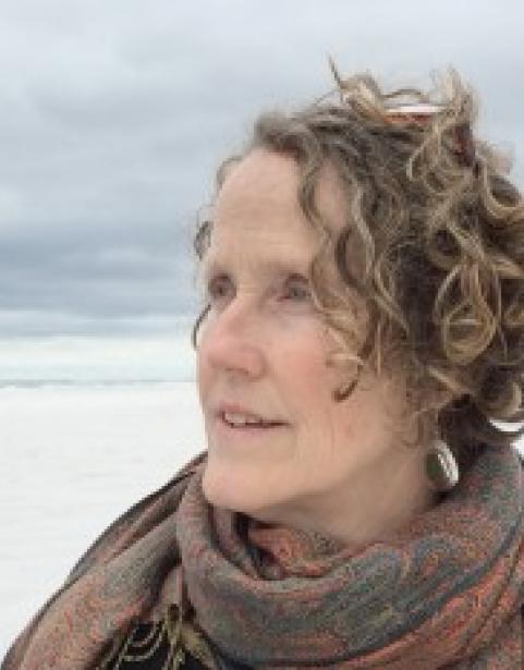 Hart James on the beach, close up