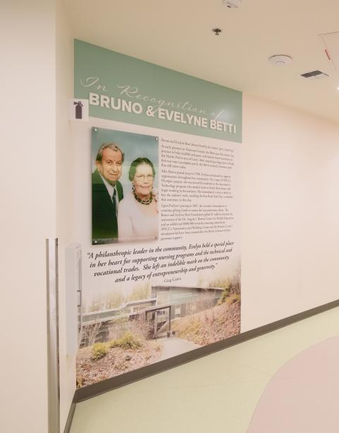 Donor wall in the nursing center