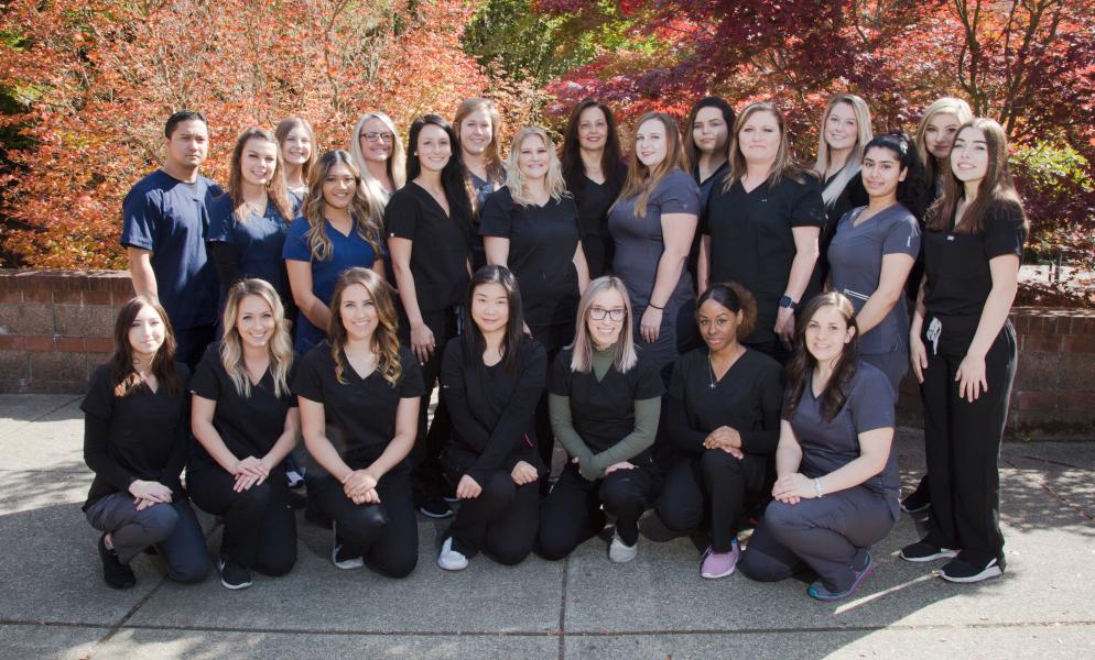 A class photo of Dental Assisting students in 2019