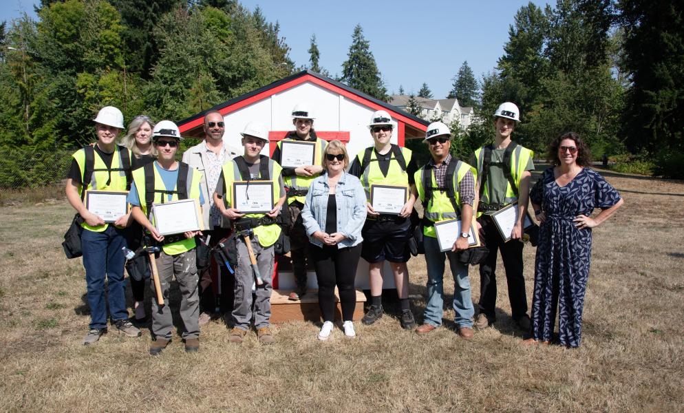 Graduates of SPSCC's Residential Construction Academy