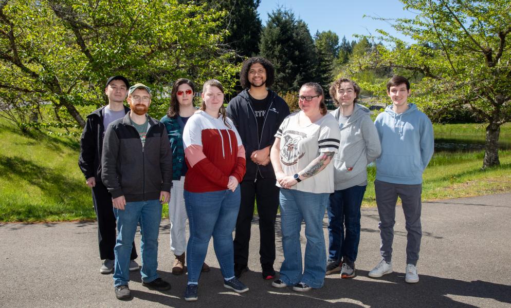 Eight of SPSCC's 2026 BS in CS graduates